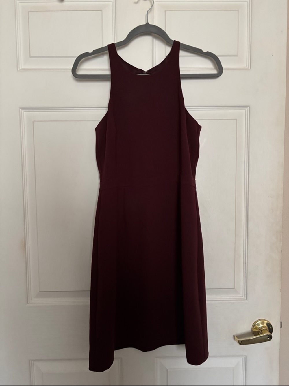 J.Crew Sleeveless Midi Dress in Deep Wine